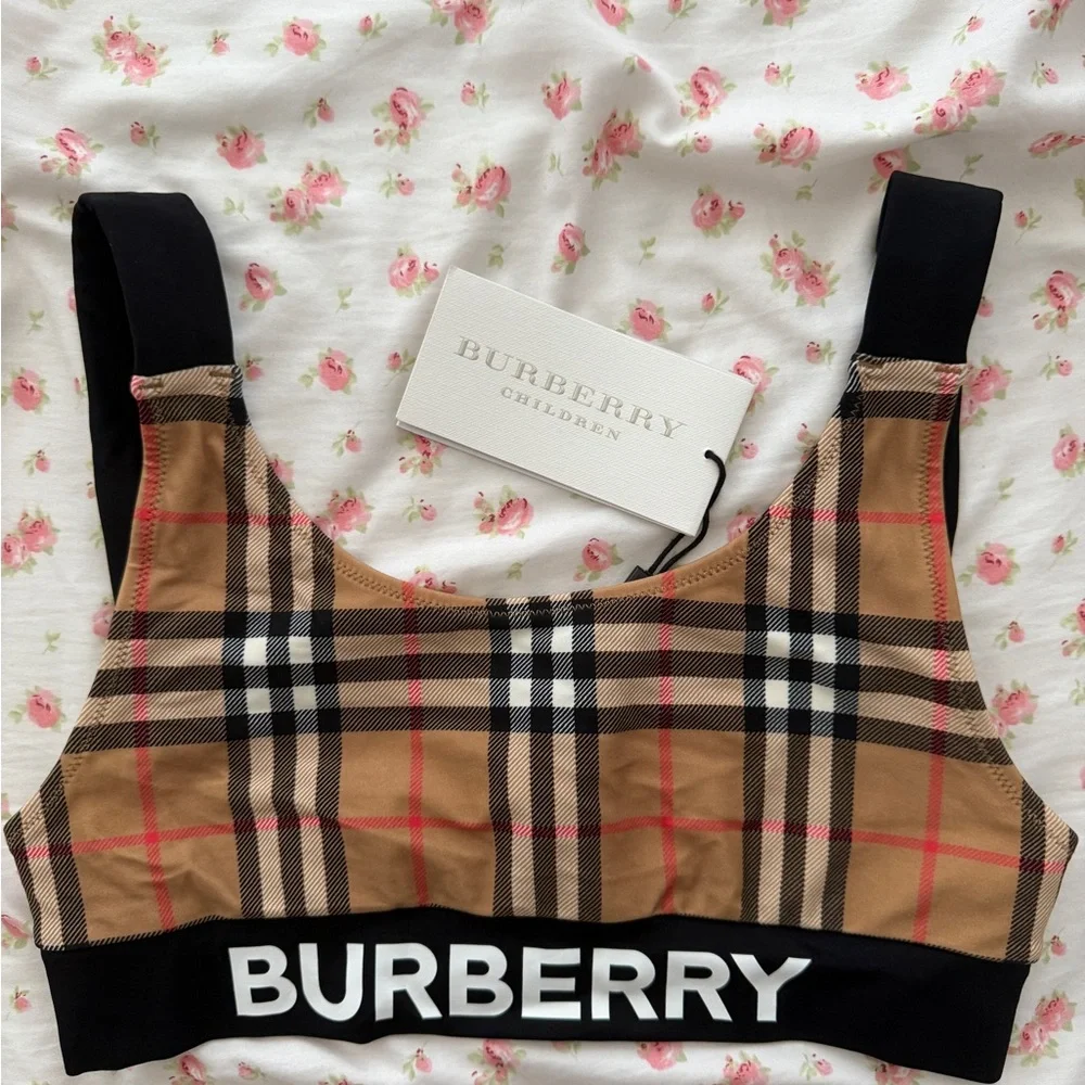 Burberry Tan and Black Plaid Bikini - Picture 2 of 11